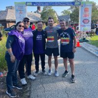 Five JW members at a 5K